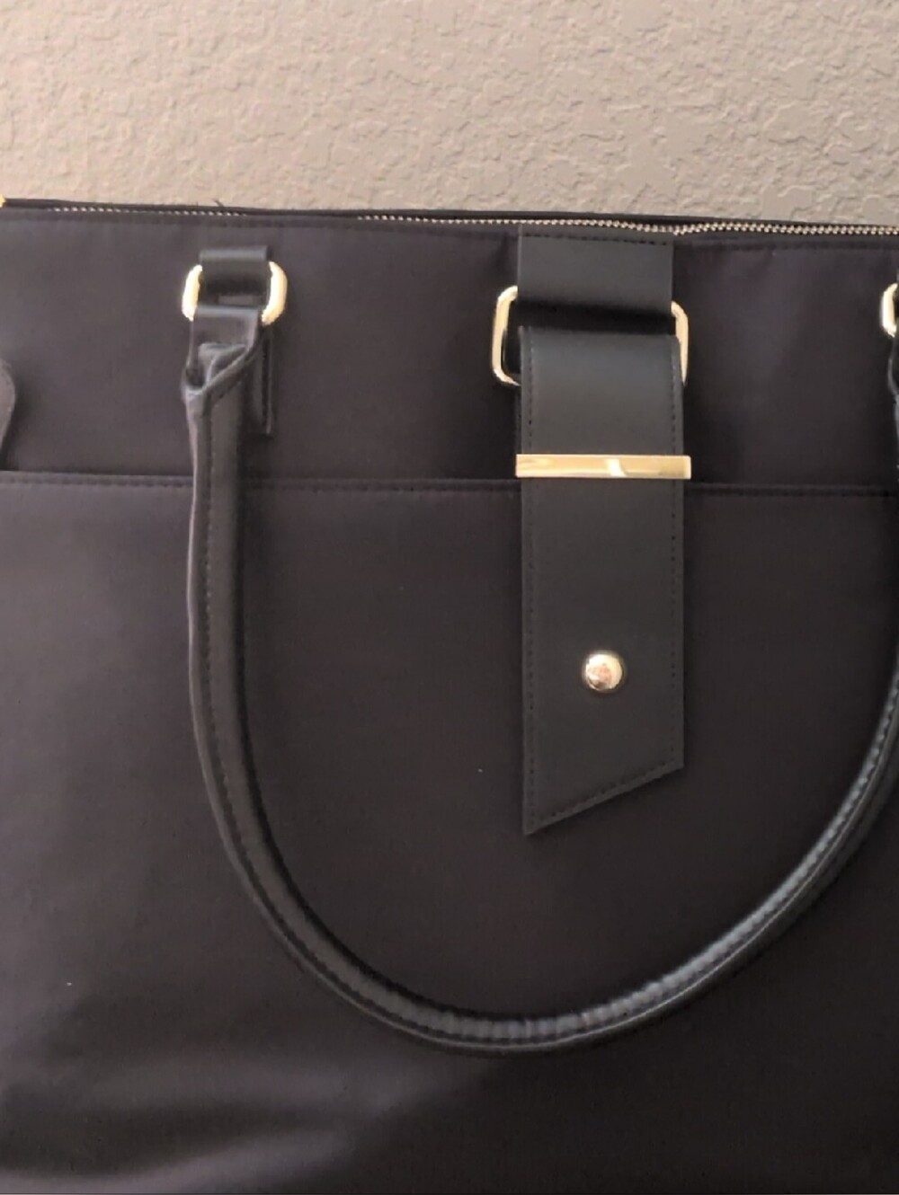 Wenger Ana 16" Laptop Tote Black with Gold Hardware
